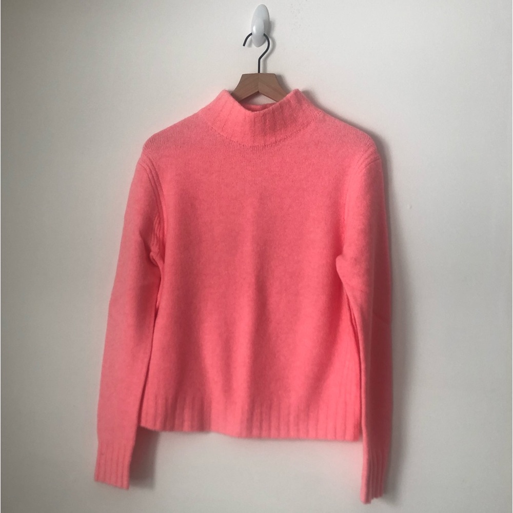NWT Pink Wool J.Crew Mockneck Sweater